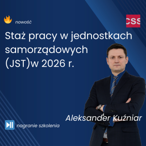 Staż pracy w jednostkach samorządowych (JST) w 2026 r.